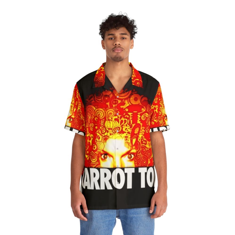 Carrot Top Hawaiian Shirt with Vibrant Tropical Print - People Front