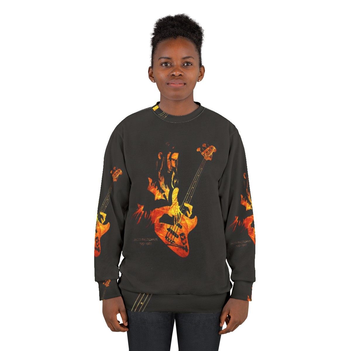 Jaco Pastorius Jazz Music Legend Sweatshirt - women