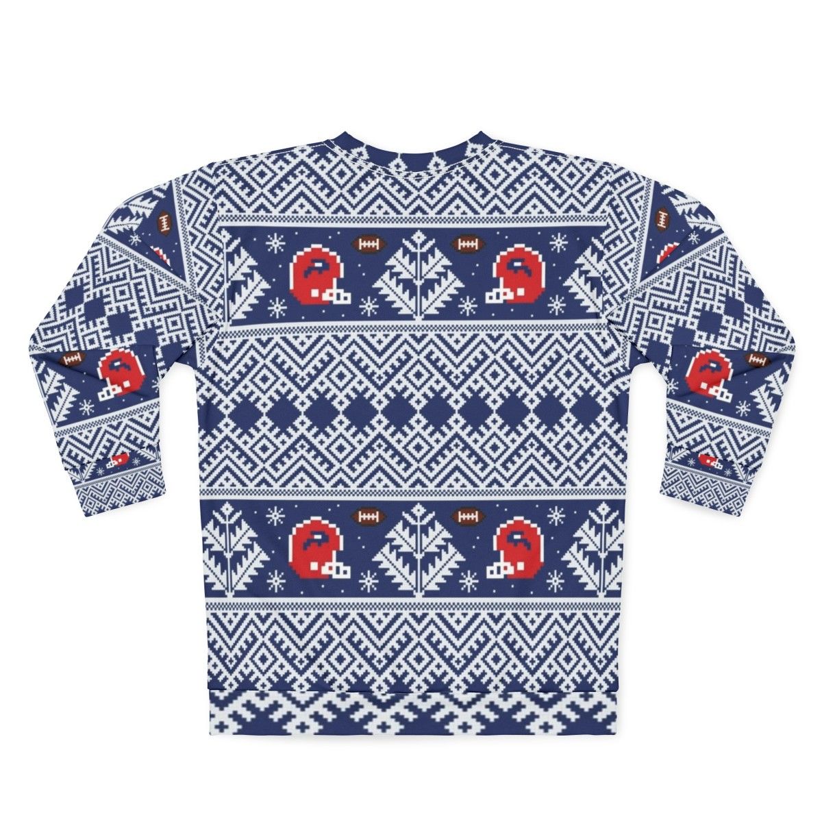 8-Bit Buffalo Bills Winter Sweatshirt - Back