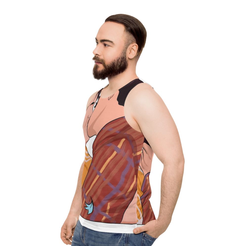 Heartstopper Netflix Nick and Charlie Kissing Tank Top - men side