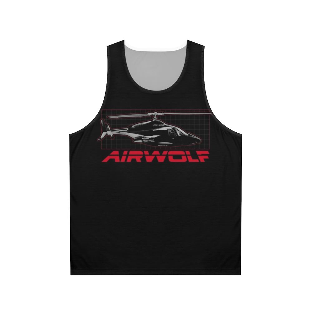 Airwolf 80s Helicopter Unisex Tank Top