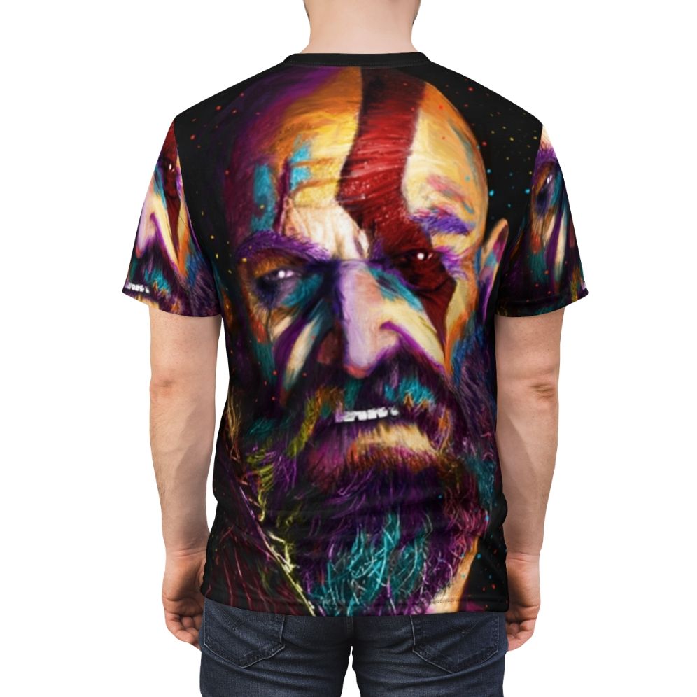 Kratos Inspired God of War Themed T-shirt Design - men back