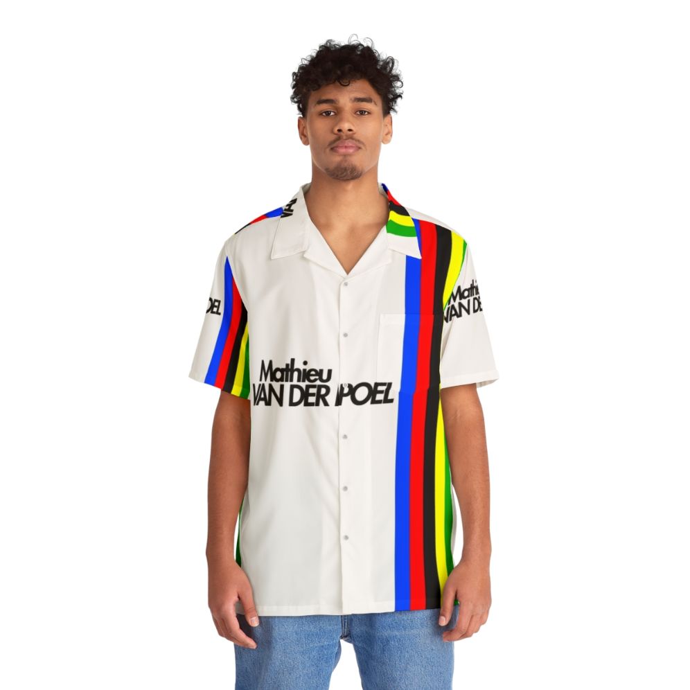 Mathieu Van Der Poel Cycling Hawaiian Shirt - People Front