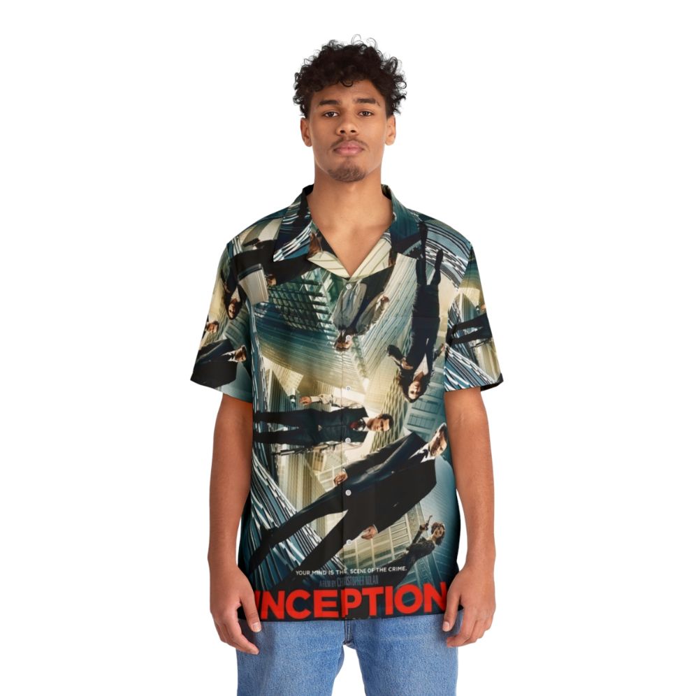 Inception movie Hawaiian shirt featuring Christopher Nolan film design - People Front