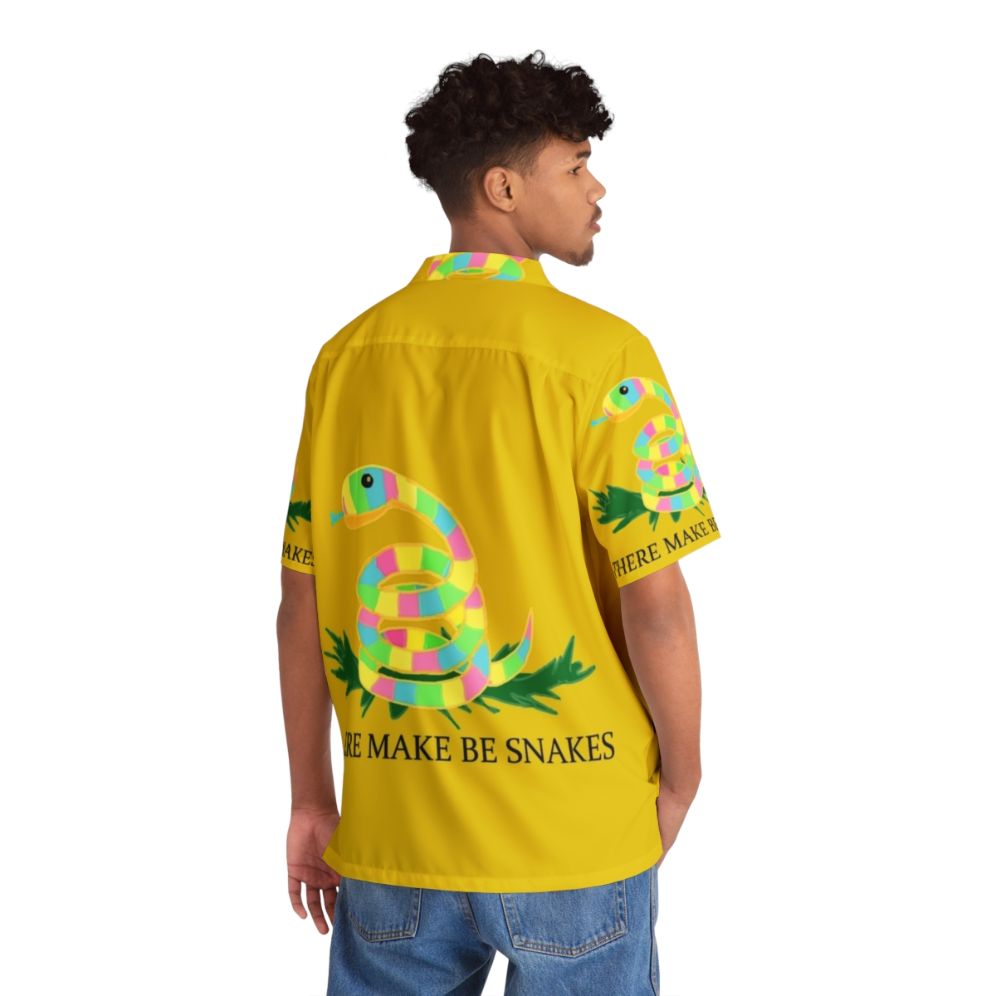 Snakes Pattern Hawaiian Shirt - People Back