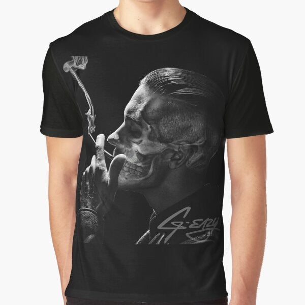 Repper G-Eazy graphic t-shirt with concert tour design