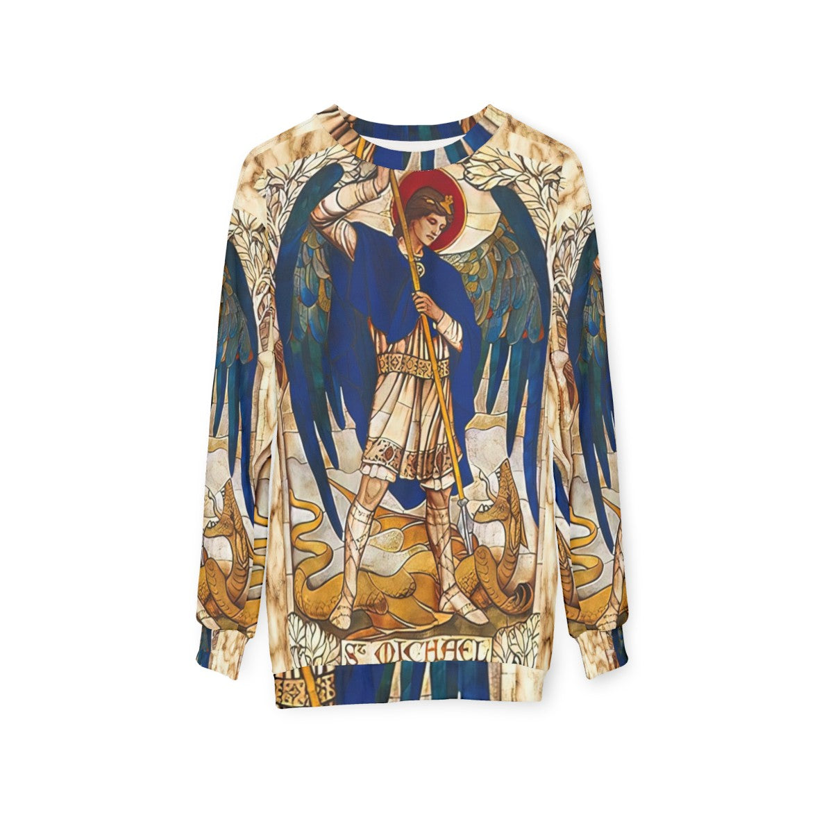 St Michael the Archangel Catholic Saint Sweatshirt - hanging