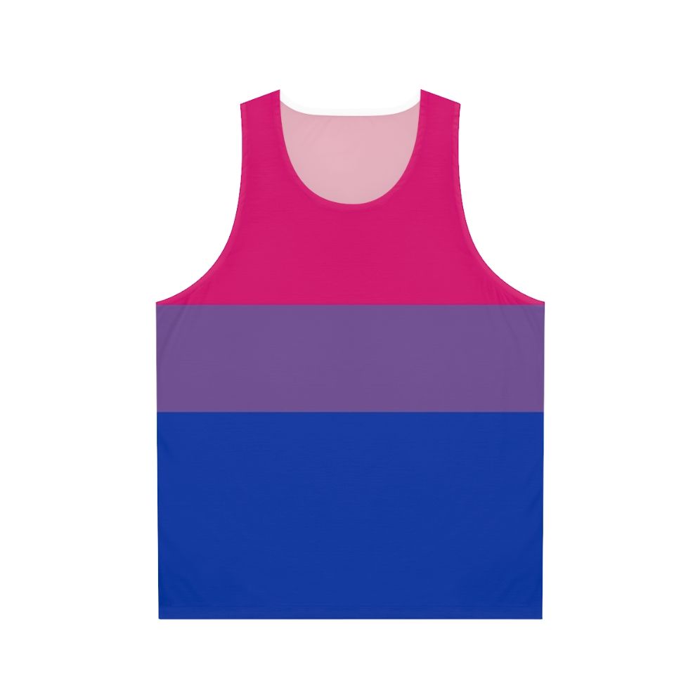 Bisexual pride flag unisex tank top