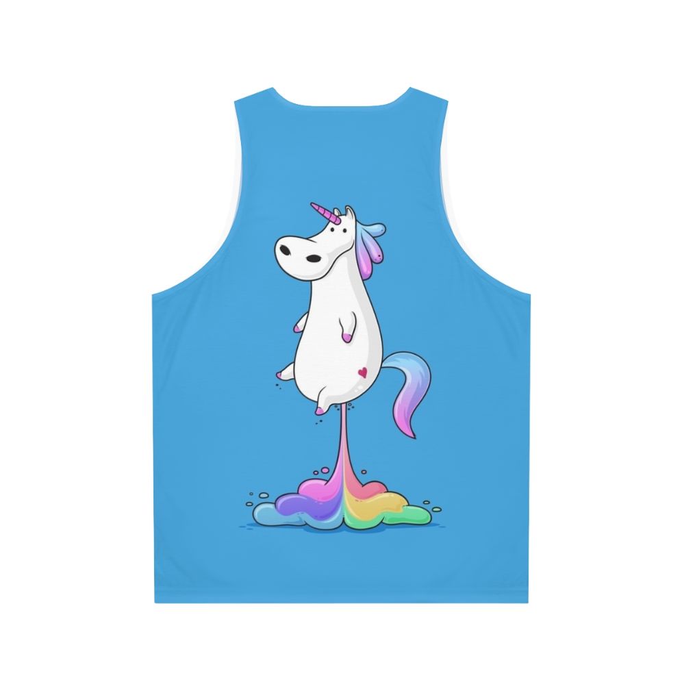 Unicorn Fart Unisex Tank Top - Back