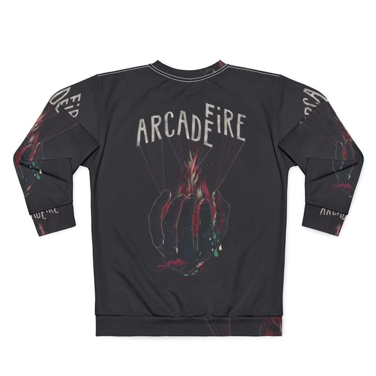 Arcade Fire Hand Print Sweatshirt - Back