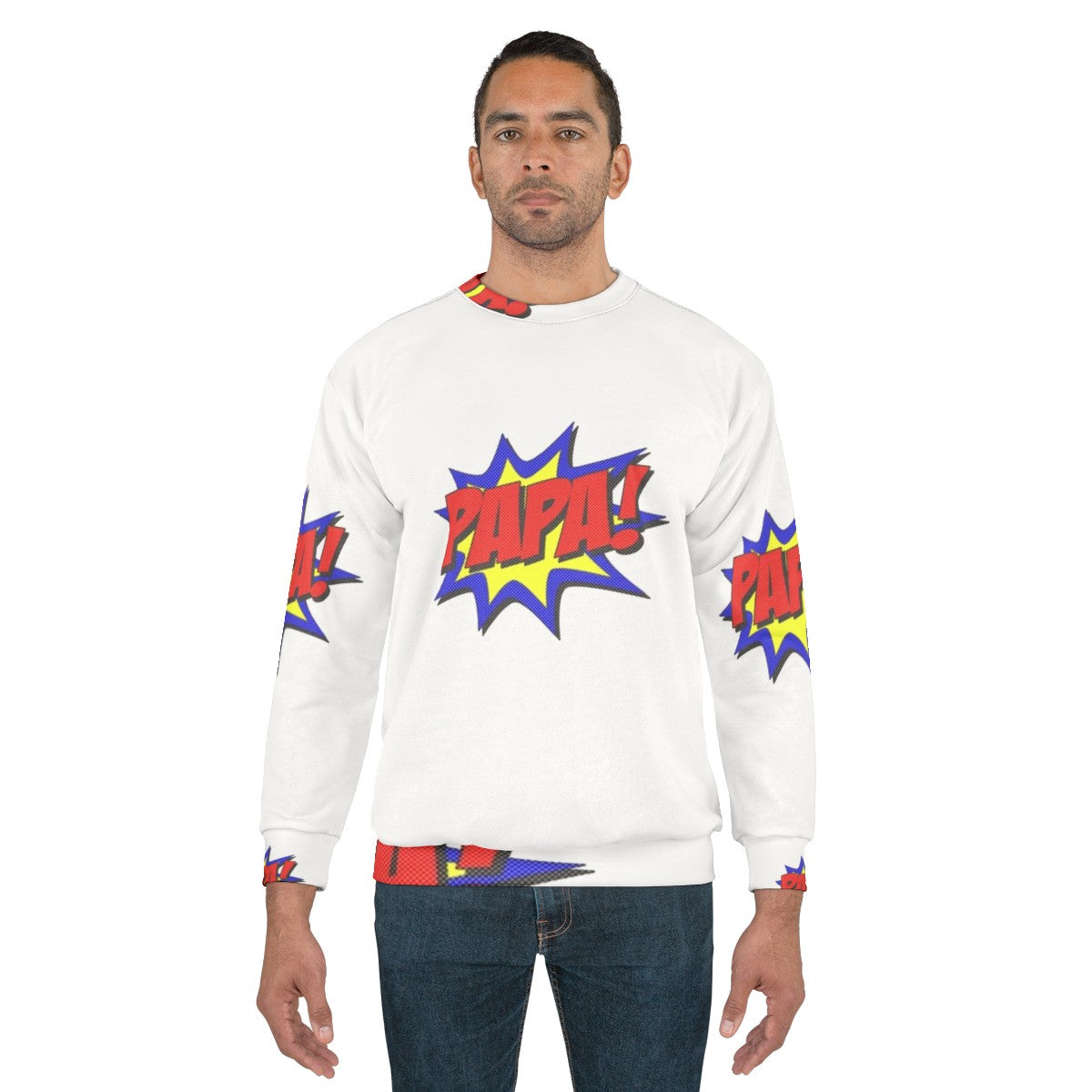 Superhero Papa Sweatshirt - men