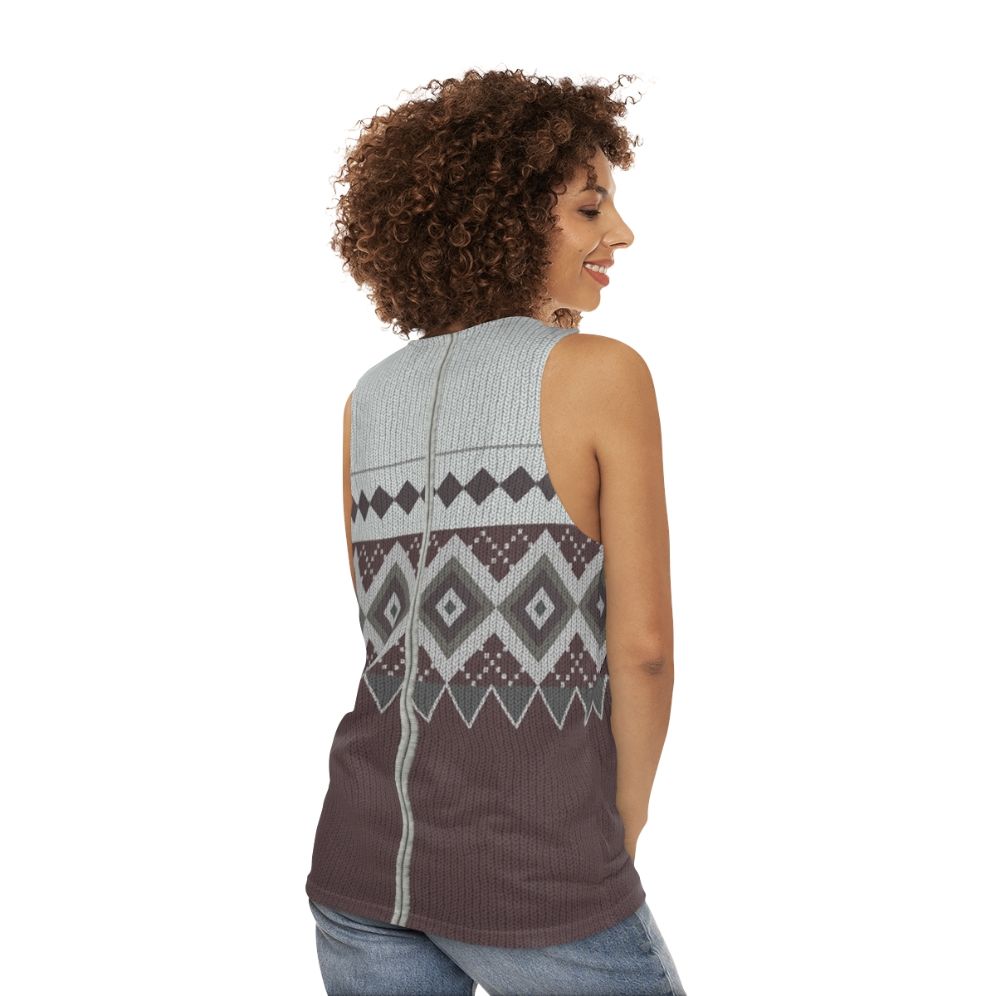 Inspired by Derek Jumper No. 1 Unisex Comedy Tank Top - women back