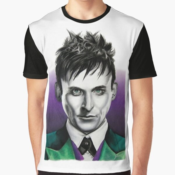 Penguin Oswald Cobblepot Graphic T-Shirt from Gotham Fan Art