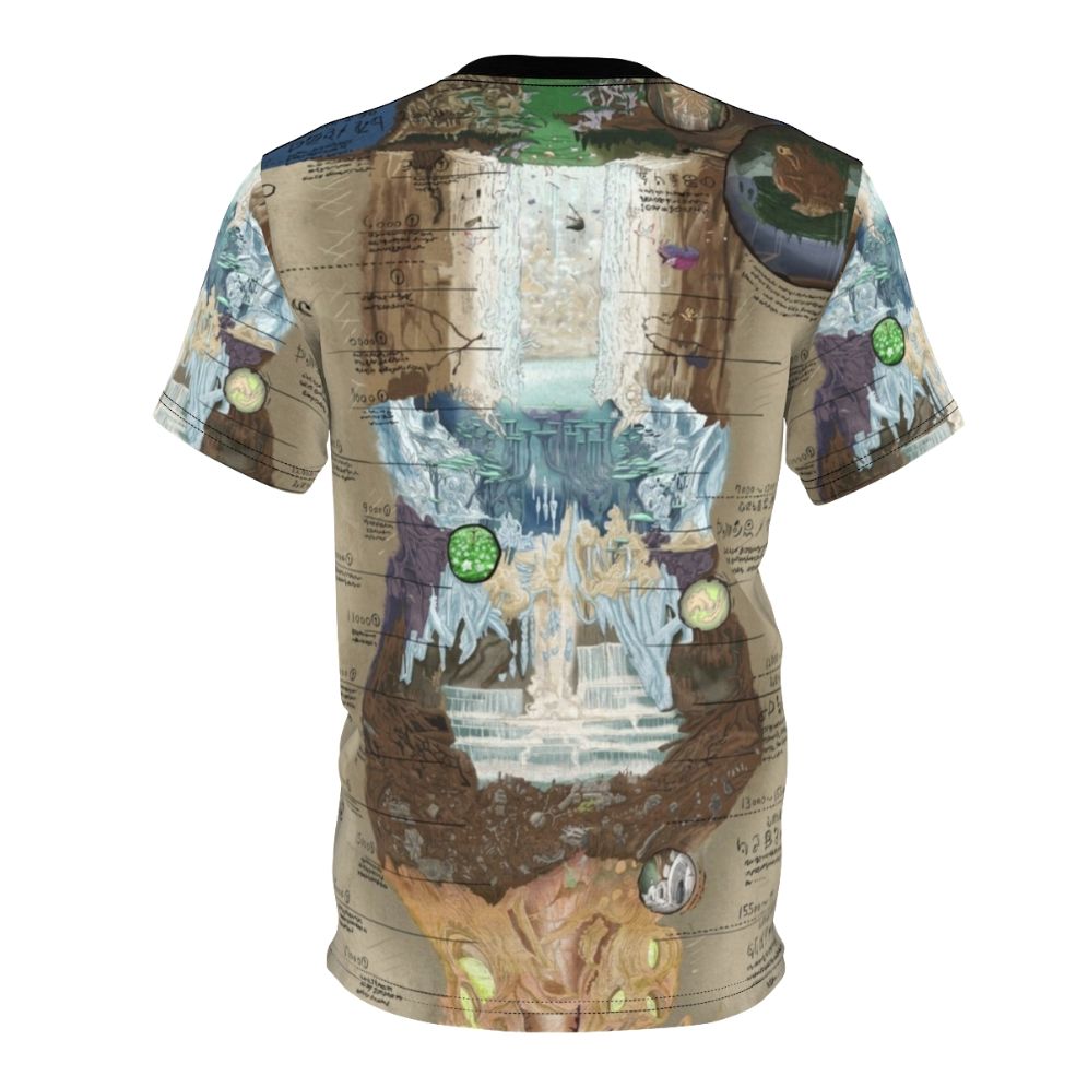 Abyss Exploration Chart inspired t-shirt featuring Made in Abyss fan art design - Back