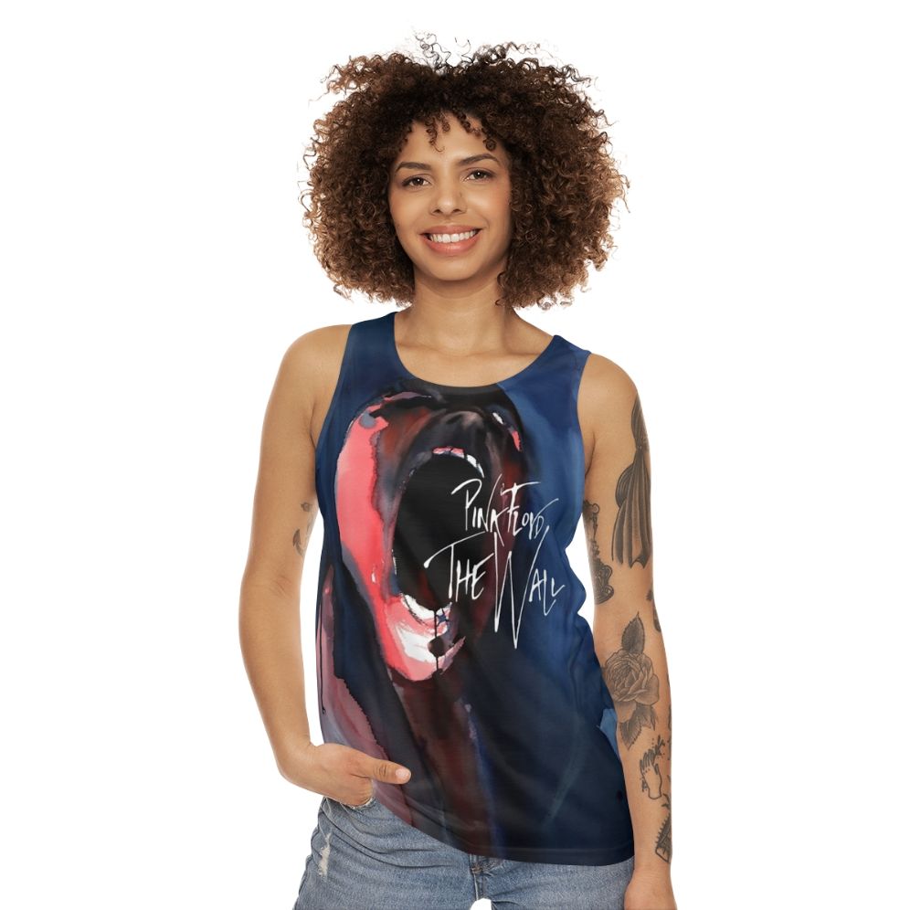 Psychedelic Pink Scream Unisex Tank Top - women