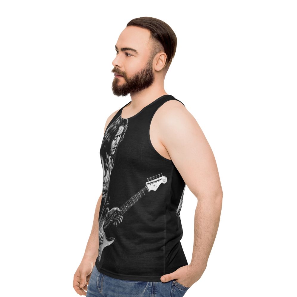 Rory Gallagher drawing unisex tank top - men side