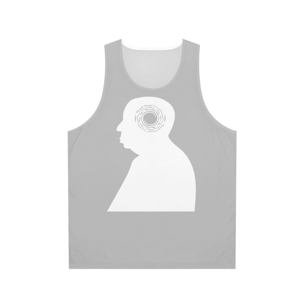 Vertigo Unisex Tank Top featuring Alfred Hitchcock's iconic film