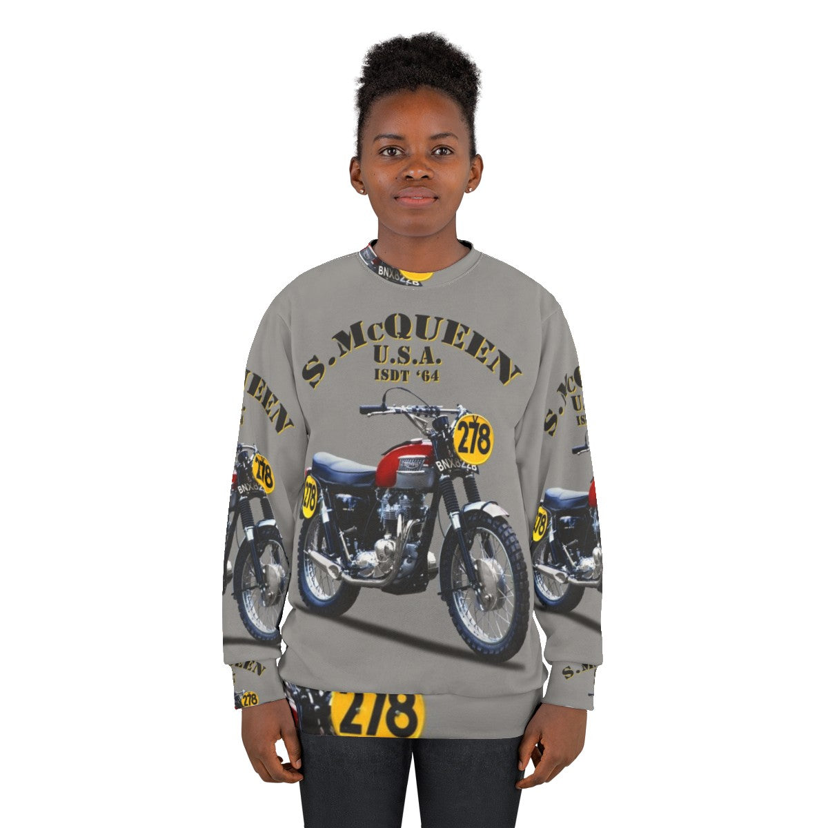 Classic Isdt Motorcycle 1964 Sweatshirt - women