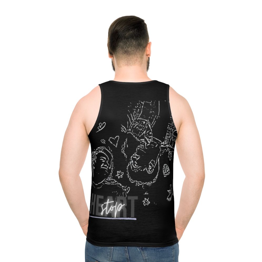 Heartstopper-inspired unisex tank top - men back