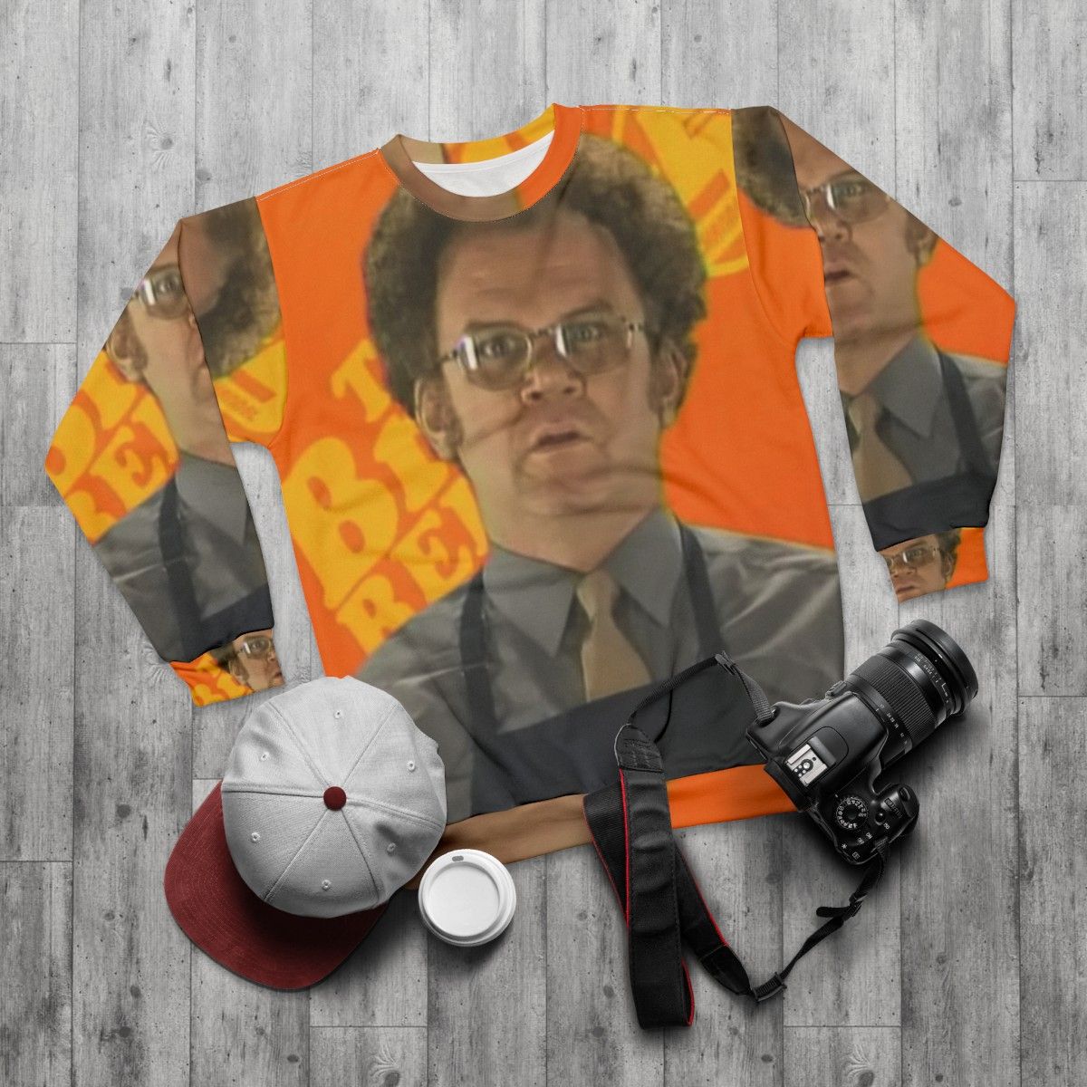 Dr Steve Brule Inspired Funny Sweatshirt - flat lay