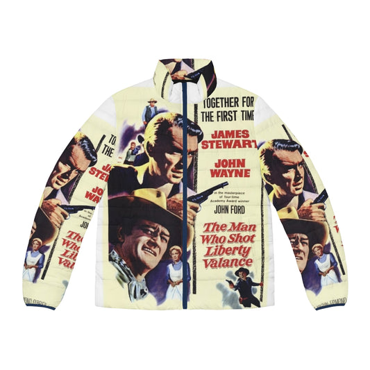 The Man Who Shot Liberty Valance Puffer Jacket featuring classic western americana style