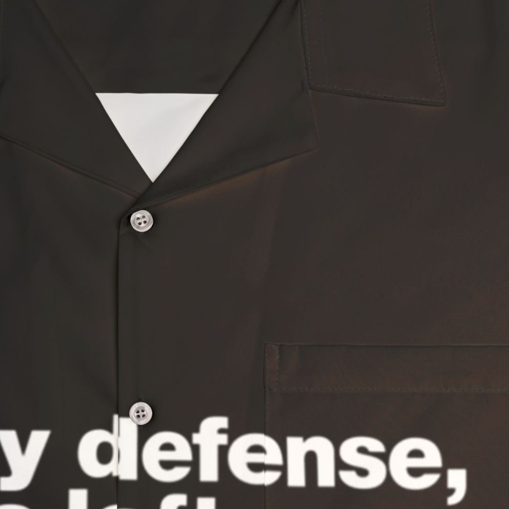 "In My Defense I Was Left Unsupervised" Mischievous Hawaiian Shirt - Detail