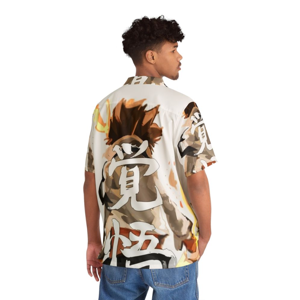 Hyper Intuition Hawaiian Shirt featuring anime and manga characters - People Back