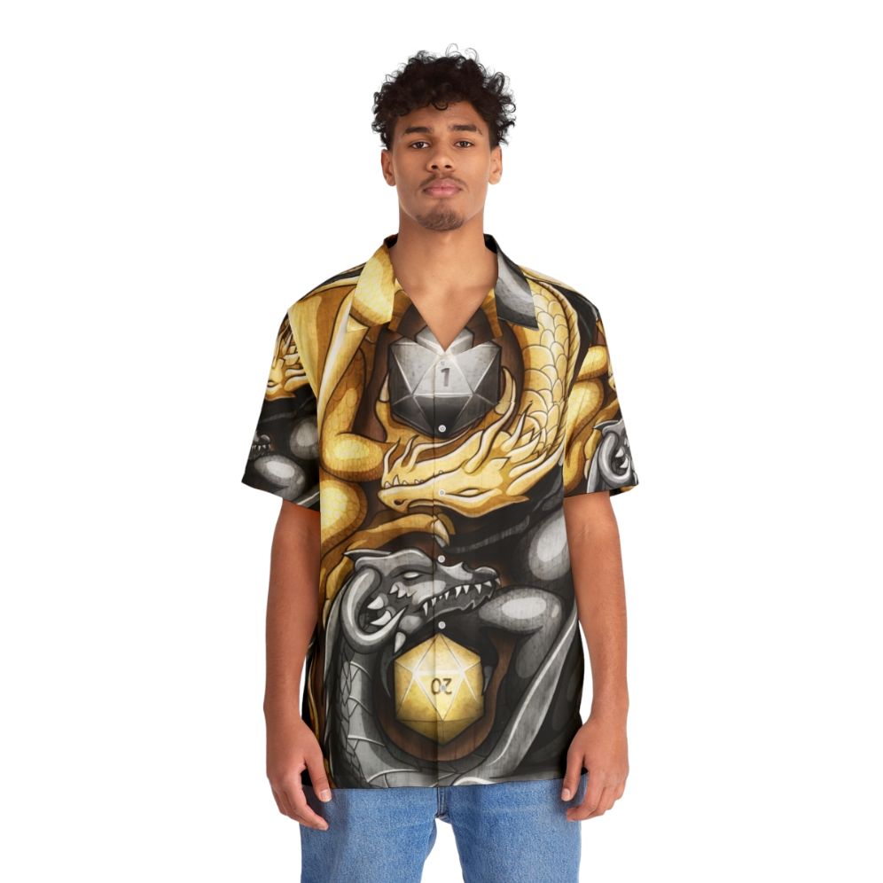 Balanced Dragons D20 Hawaiian Shirt - People Front