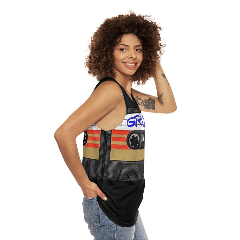 Grunge music unisex tank top - women side