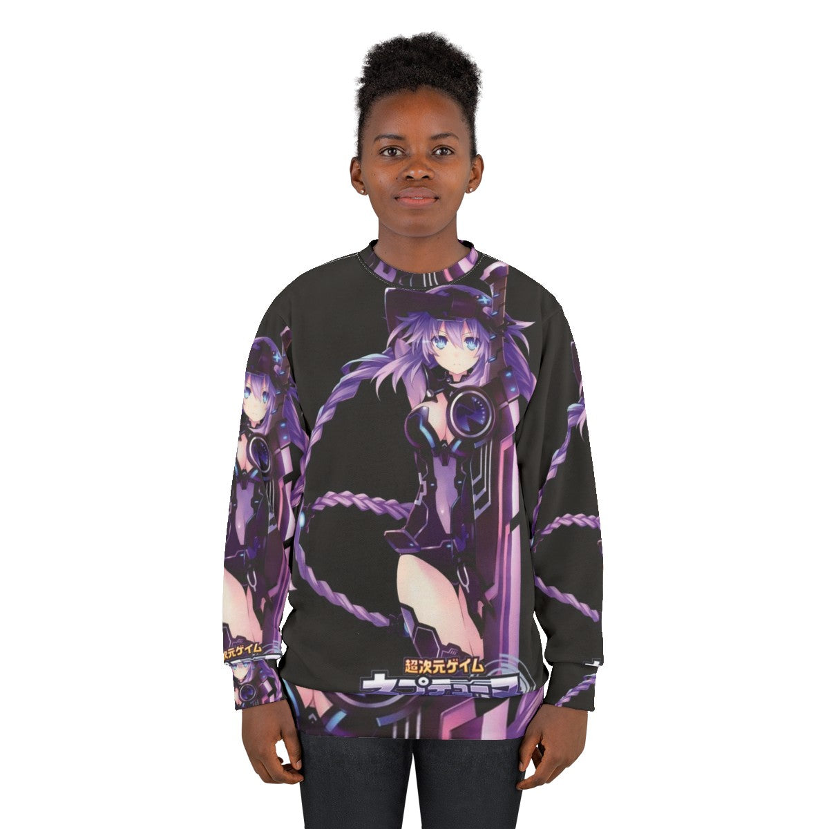 Hyperdimension Neptunia Purple Heart Anime Sweatshirt - women