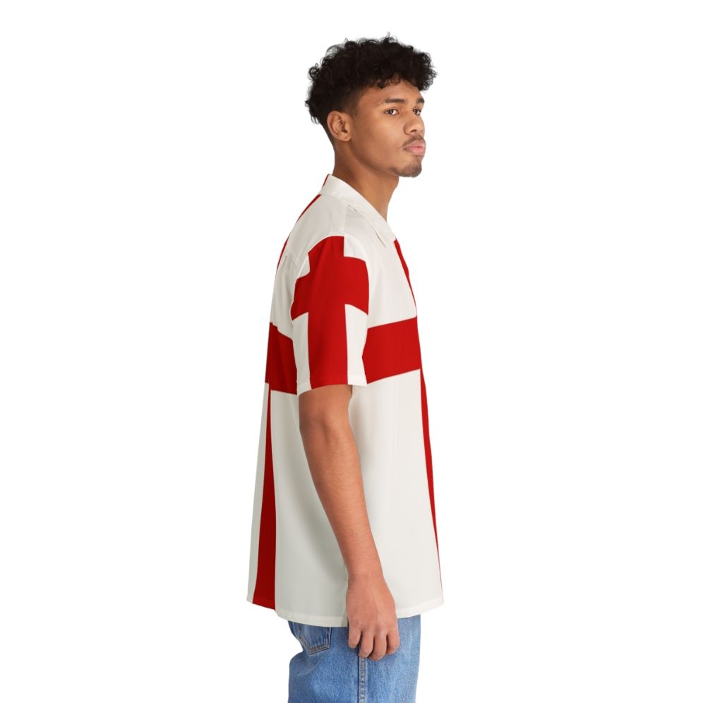 England St George Cross Hawaiian Shirt - People Pight