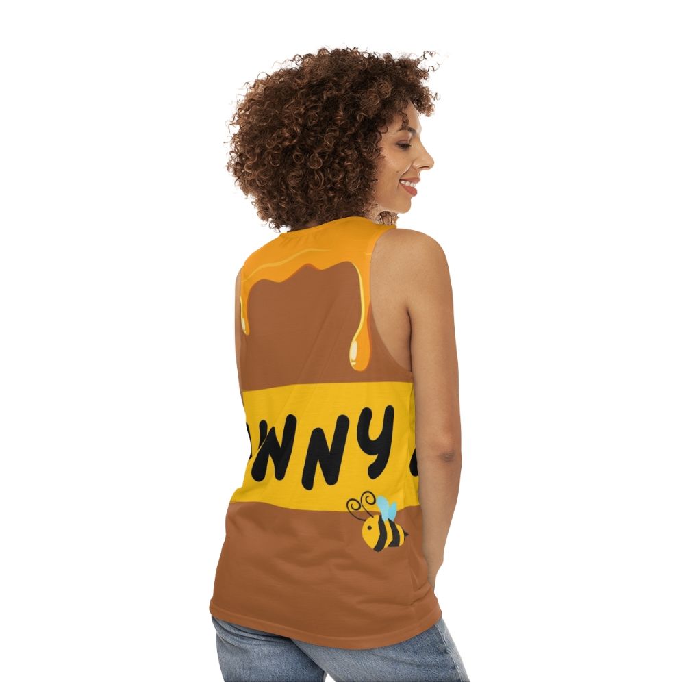 Winnie The Pooh Honey Pot Unisex Tank Top - women back