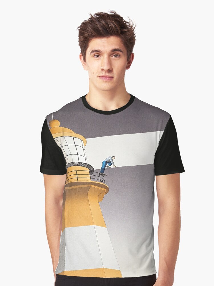 "Guy Billout Art Graphic T-Shirt" - Men