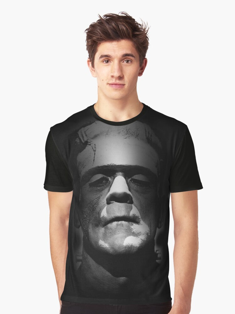 Frankenstein monster Boris Karloff face graphic t-shirt - Men