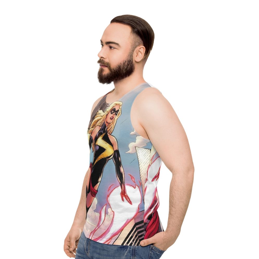 Carol Danvers Unisex Captain Marvel Tank Top - men side