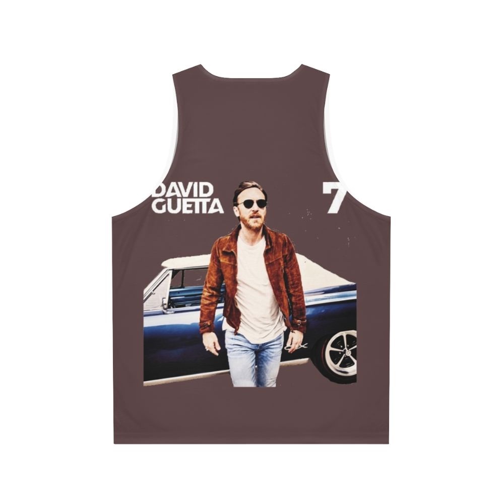 David Guetta Unisex Dance Music Tank Top - Back