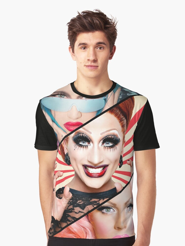 Rupaul's Drag Race Season 6 Graphic T-Shirt featuring fan-favorite queens - Men