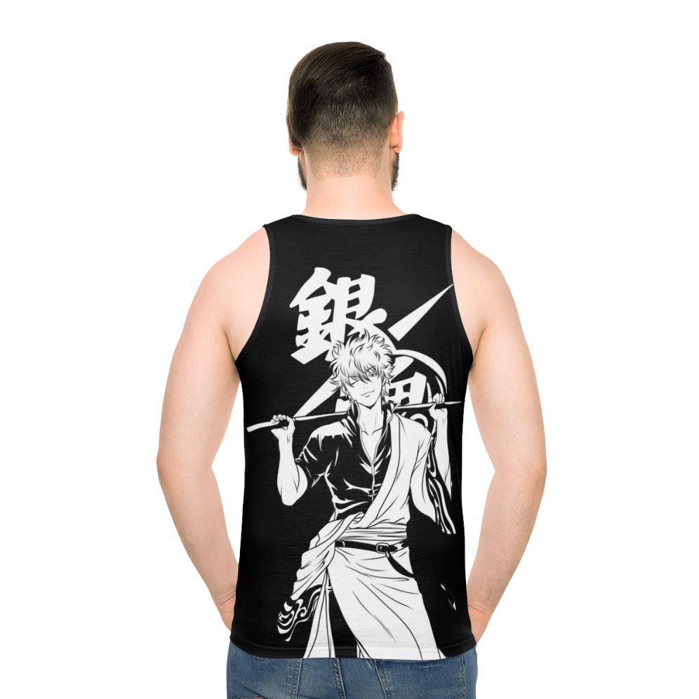 Gintoki Unisex Anime Tank Top - men back