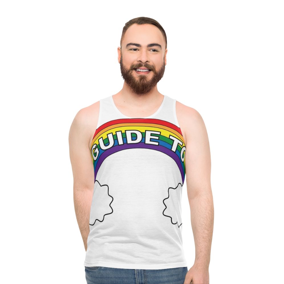 Unisex Big Mouth Netflix Rainbow Cloud Tank Top - men