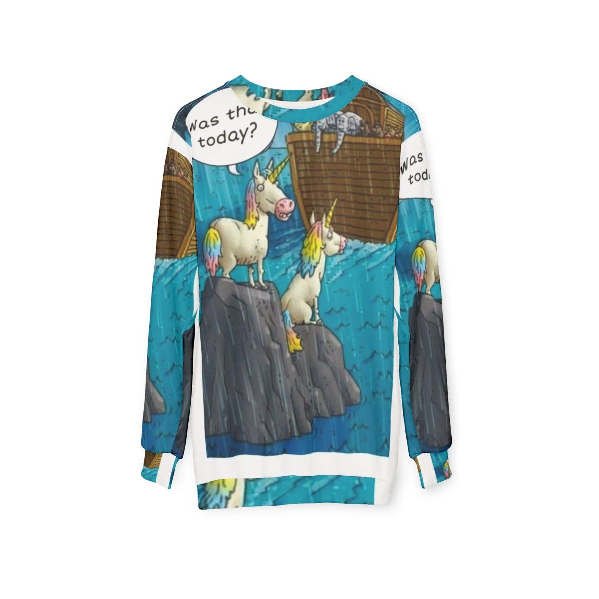 Noah's Ark Unicorn Christian Sweatshirt - hanging