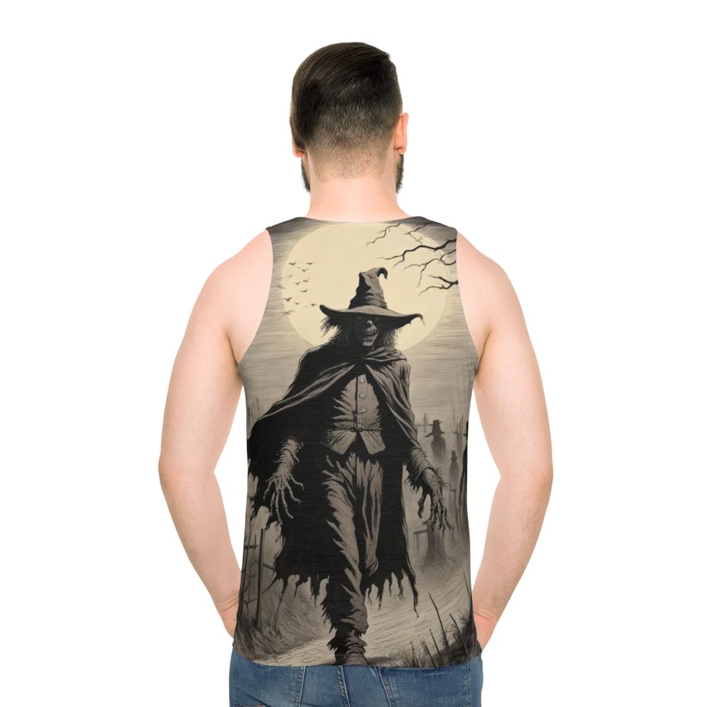 Unisex "The Keeper Of The Fields" Horror Tank Top - men back