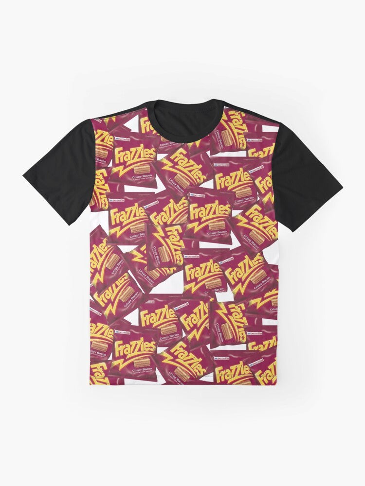 Frazzles graphic t-shirt with a stylish and casual design - Flat lay