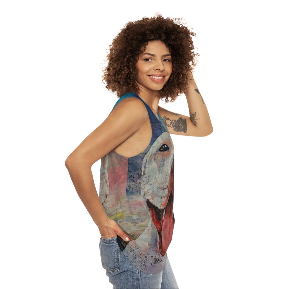 Pitbull Unisex Tank Top - women side