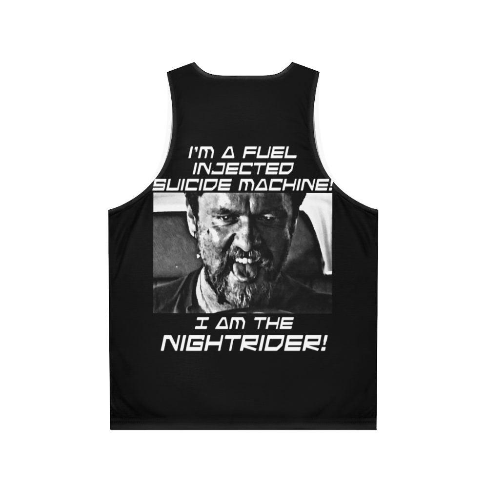 Unisex Nightrider tank top in post-apocalyptic fashion - Back