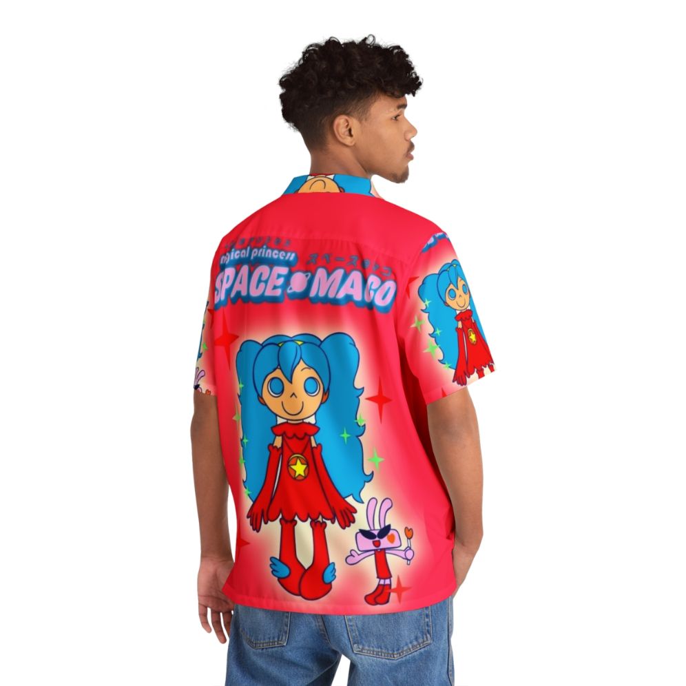 Magical princess space maco themed hawaiian shirt - People Back