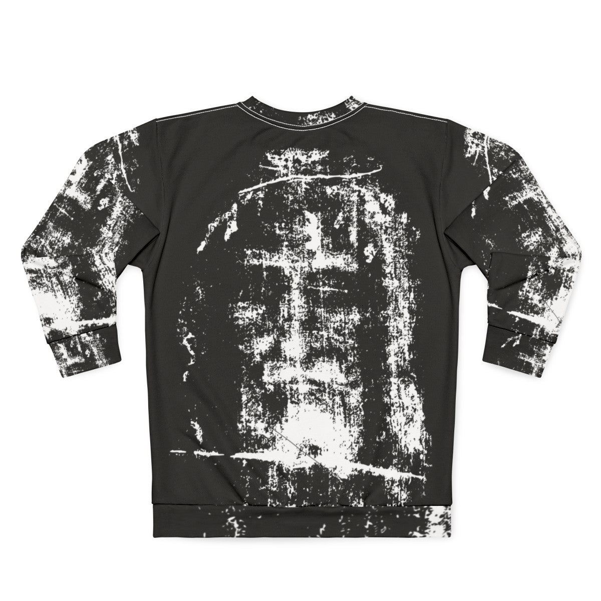 Jesus Christ Face Shroud of Turin Sweatshirt - Back