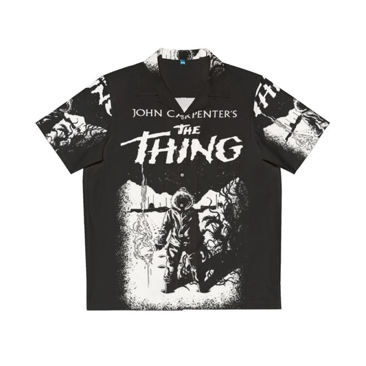 1982 The Thing Hawaiian Shirt with John Carpenter Horror Motif