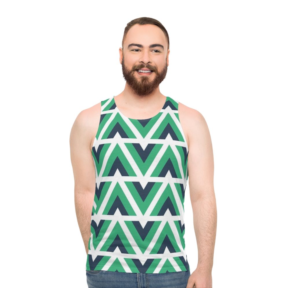 Vue.js Pattern Unisex Tank Top - men