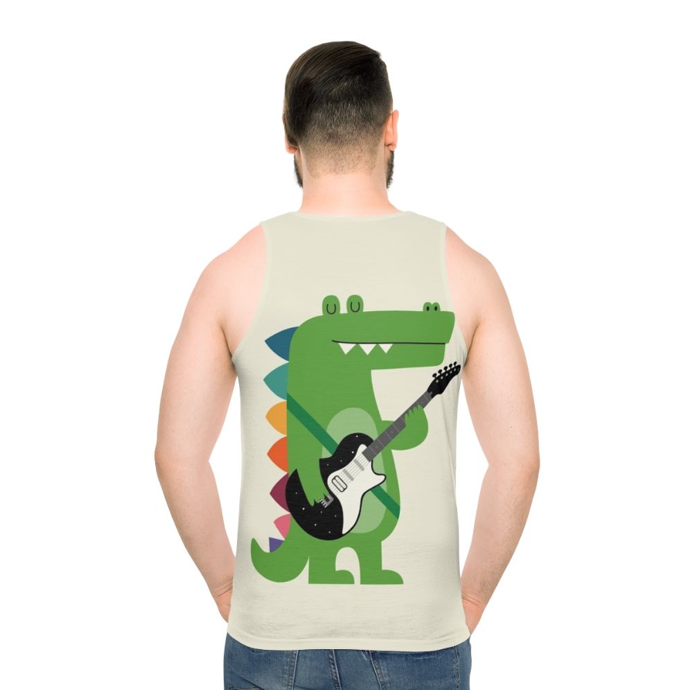 Crocodile rock unisex tank top - men back