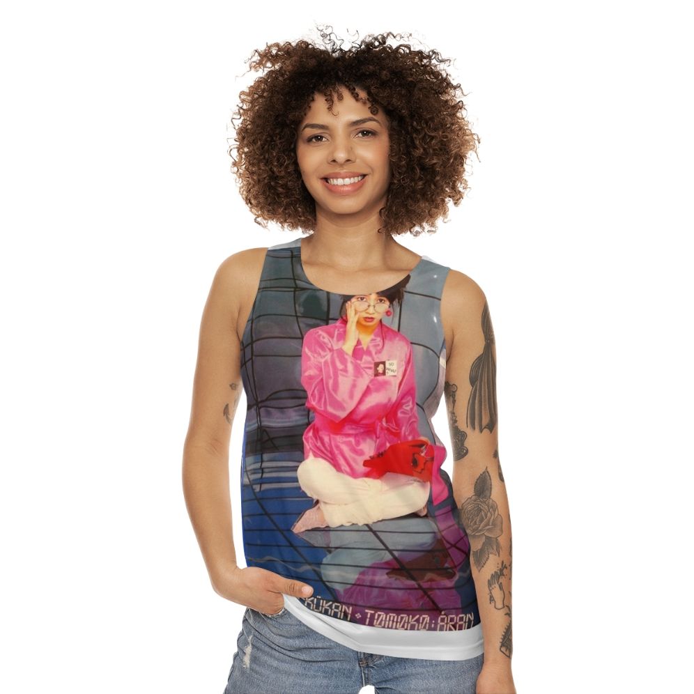 Retro tank top with 'I'm in Love' design by Tomoko Aran - women